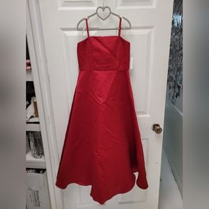 NWT Girls Formal Satin Dress Size 9 Cranberry